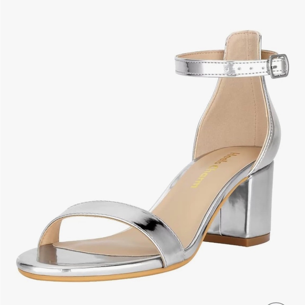 Silver Women's Sandals - Picture 2 of 2